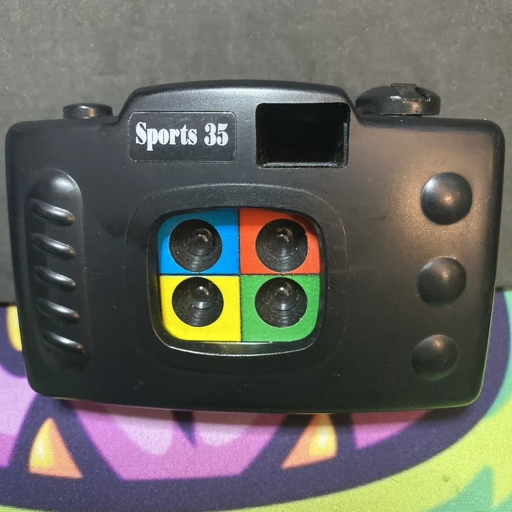 35 MM Film Camera Sports Quad 4 lenses multi-shot capture B2